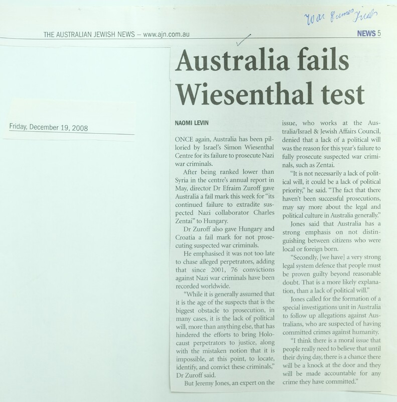 Australia Fails Wiesenthal Test.JPG