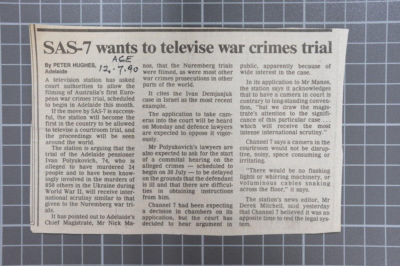 12 July 1990 'SAS 7 Wants to Televise War Crimes Trials'.JPG
